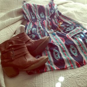 Pacific Sunset hipster dress