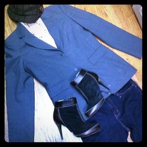 Size 10 Brooks Brothers Gray Blazer or Suit Jacket