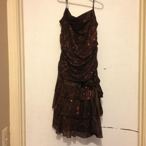 Brown sparkle dress