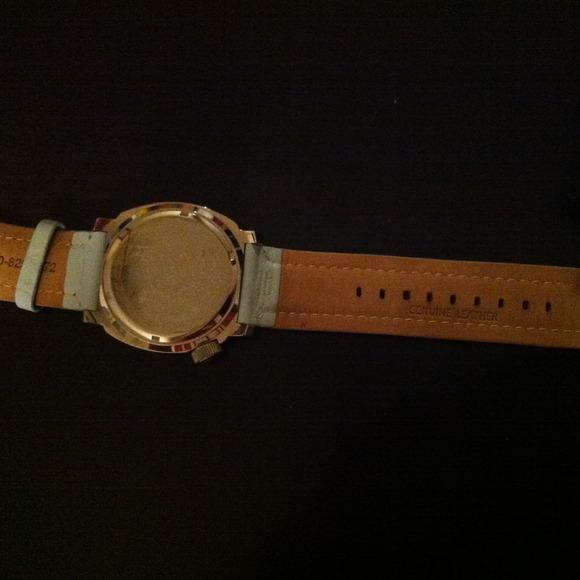 Genuine Marc Ecko blue leather watch with stones - Picture 3 of 3