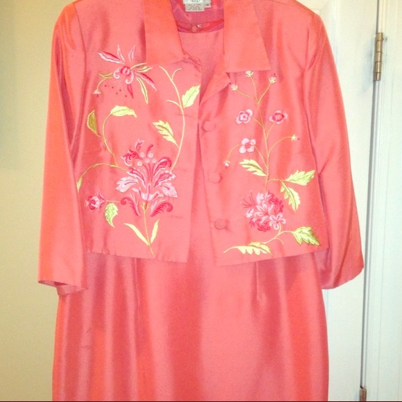Silk Melon Dress