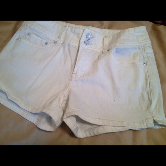 White Denim Shorts