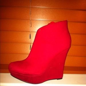 Dazzling Red Booties