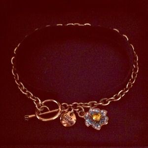 Juicy Couture Rhinestone Flower Bracelet.
