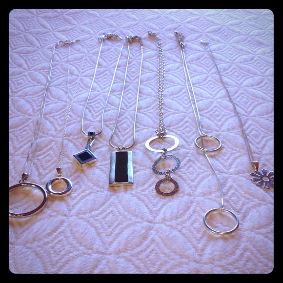 Miscellaneous Silver Necklaces (costume jewelry)