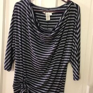 Max studio rayon/poly/cotton/linen top