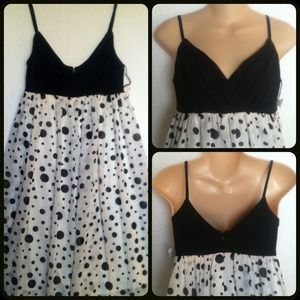 Polkadot spaghetti strap dress 4