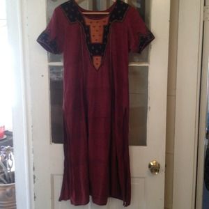 Burgundy "boho" Tunic