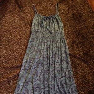 Cute blue paisley summer dress.