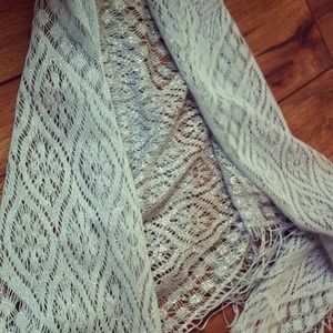 Light blue sparkly scarf