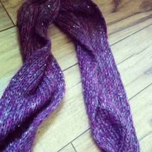 Purple sparkly scarf