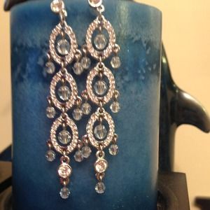 Swarovski earring + Dooney & Bourke Patent Purse