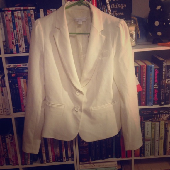 Ivory double button blazer
