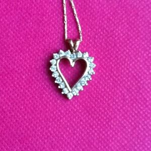 Diamond Heart Pendant..FINAL PRICE before meltdown