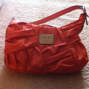 Orange One Strap shoulder bag by Nicole