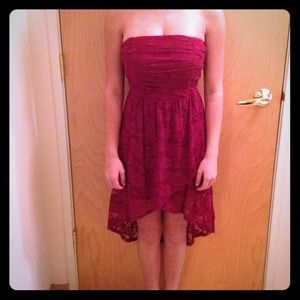 Juniors Wet Seal Burgundy Dress Size Small - NWT