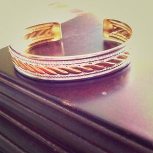 Sliver and Gold Wristlet/Bangle