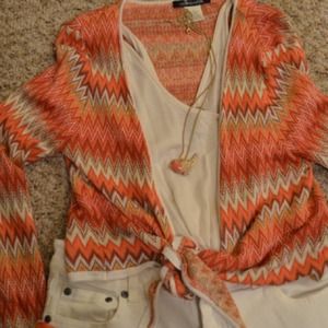 Chevron Cardigan and London Times Dress 🎈Reserved