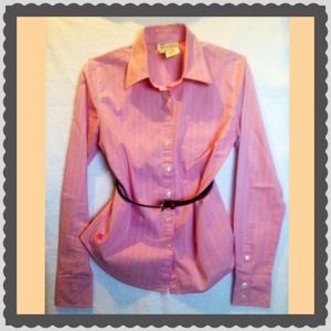 Lilly Pulitzer pink stripe long sleeve shirt 4