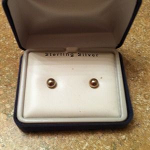 Sterling silver stud earrings