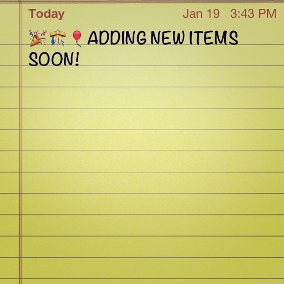 ADDING NEW ITEMS TODAY!