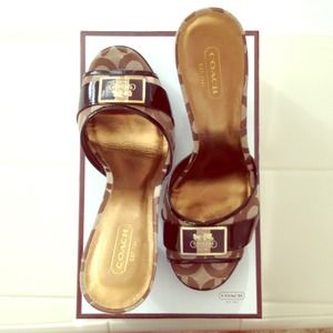 Coach platform heels