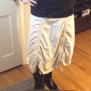 ✌Reserved✌Retro light khaki skirt, cute & funky!!