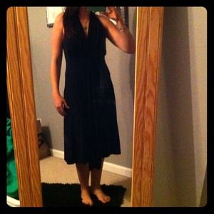 Little black halter dress
