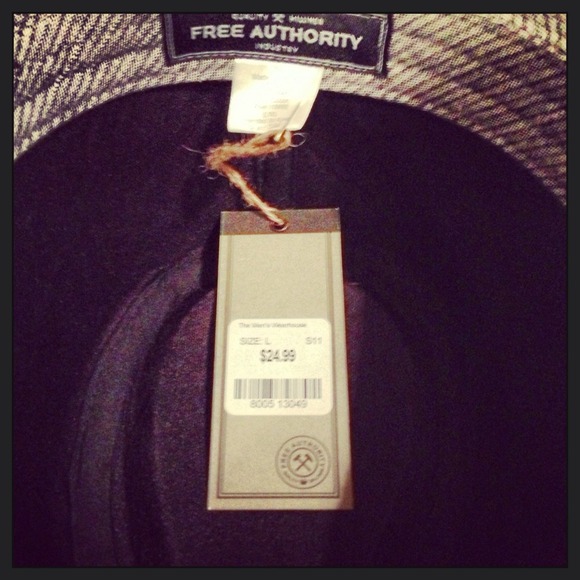 ?Fedora!! NWT Grey and Black Pinstripe ?