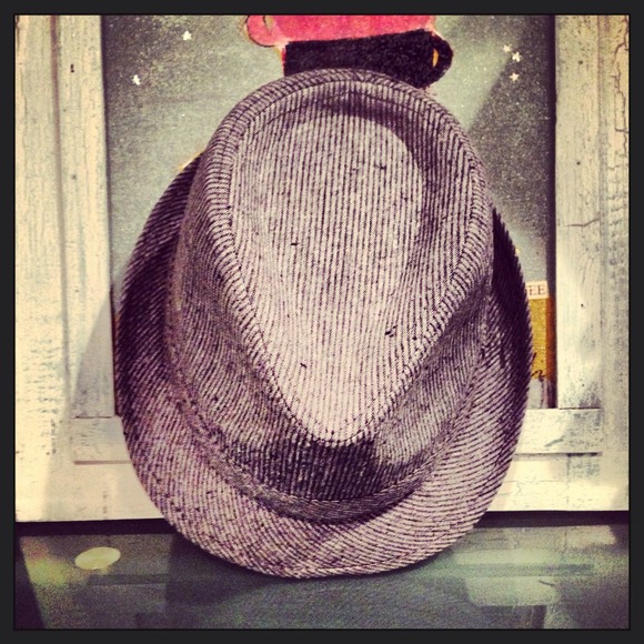 ?Fedora!! NWT Grey and Black Pinstripe ?