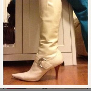 ***Sold*** Cream Colored Enzo Boots