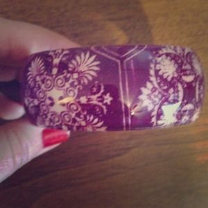 Purple print bracelet