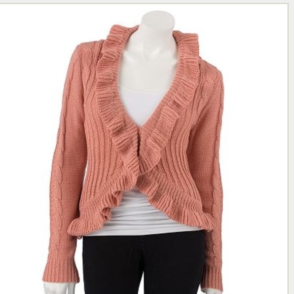 ELLE Ruffle Lurex Sweater - Picture 2 of 2