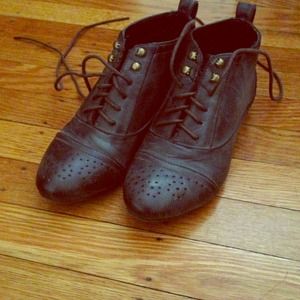 Brown booties