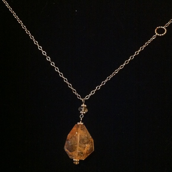 ❌KITTIKASSHANE❌ A grade L faceted citrine necklace