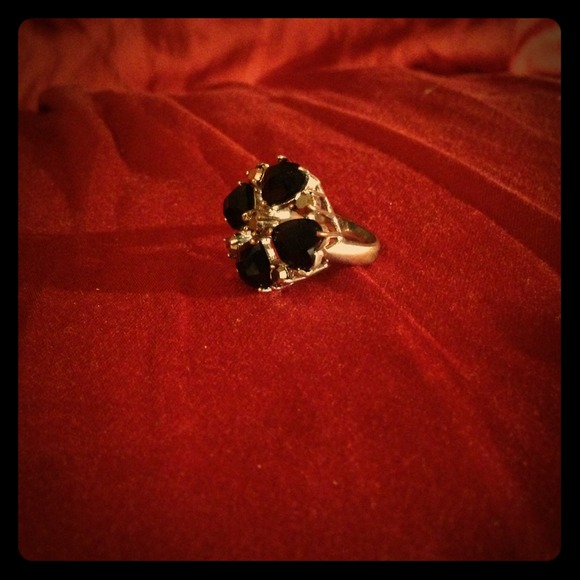 Newly reduced--Black costume ring