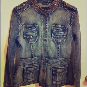 Jean Military Style Limited Too Jacket