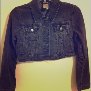 Limited Too Black Jean Half Length Jacket