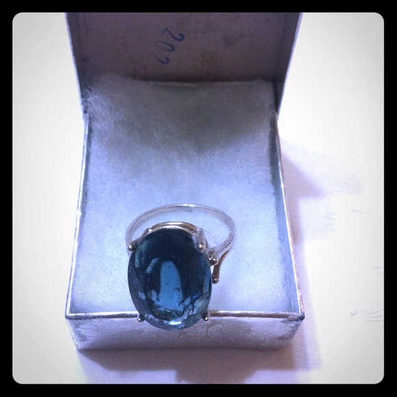 Blue Topaz  Sterling Silver Ring 💍