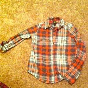 Stylish flannel long sleeve/quarter sleeve shirt