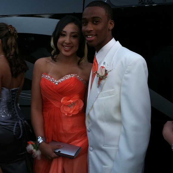 Blush Prom Dress Style 9229. Orange Ombré. - Picture 2 of 2