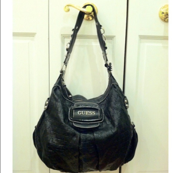 GUESS Black Eve Large Hobo Tote ~ USED