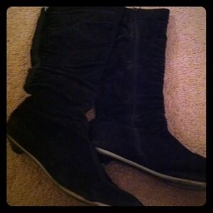 Cole Haan G Series Knee High Blck Suede Boots (11)