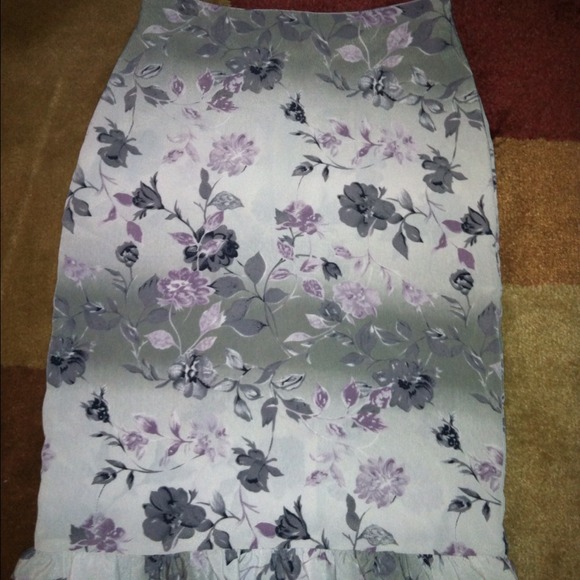 Grey and purple skirt
