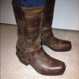 💟Reserved💟Brown leather worn boots