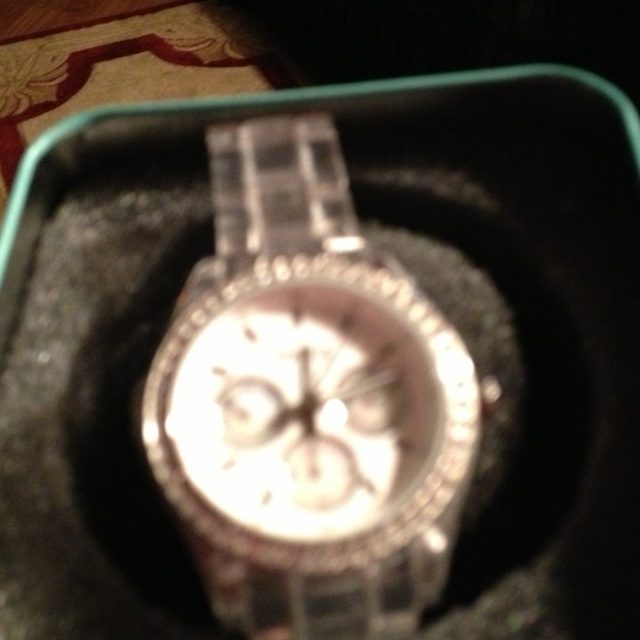 Fossil watch clear band