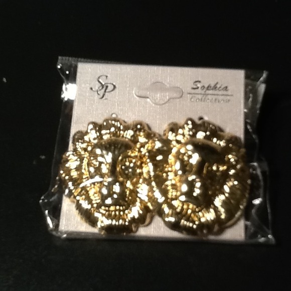 ✨✨SOLD✨✨Lion head earrings