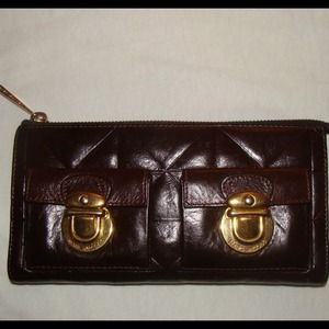 Marc Jacobs handcrafted Italian leather clutch