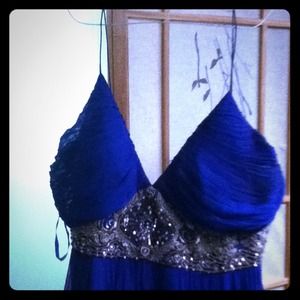 Blue prom dress