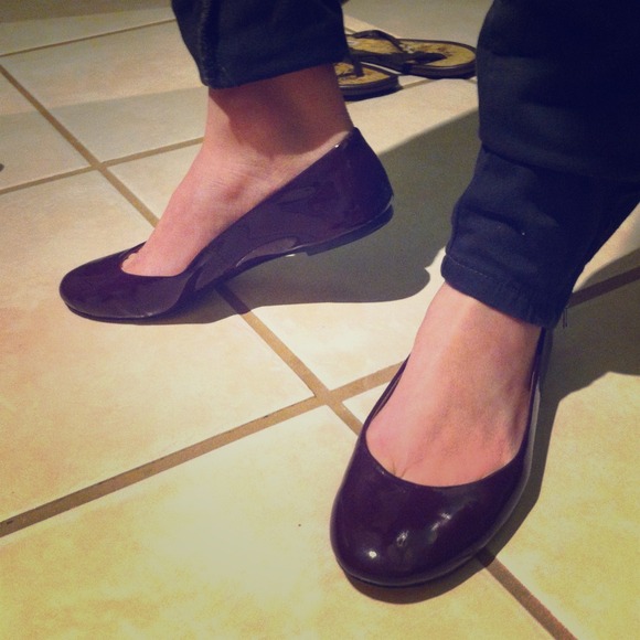 Deep purple Tommy Hilfiger Mary Janes & pink scarf